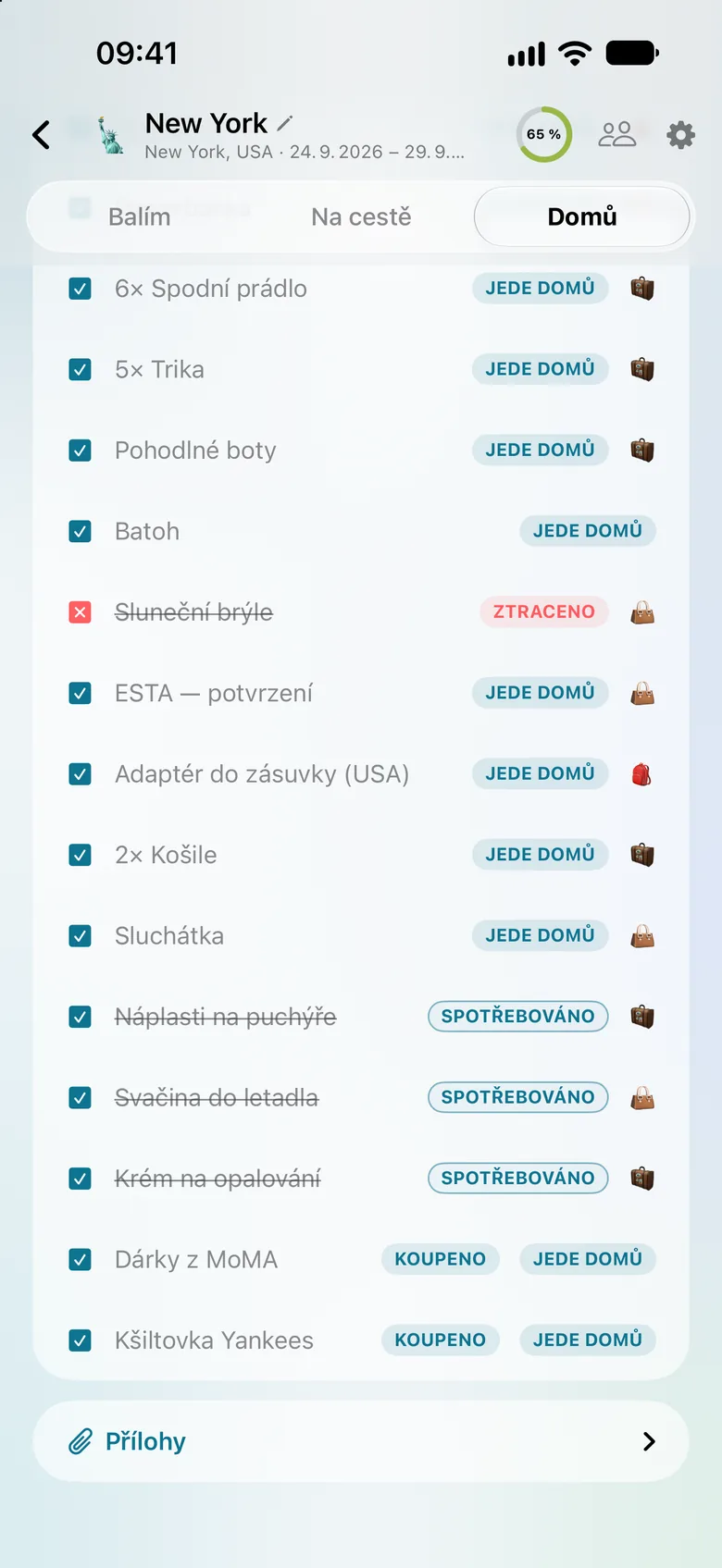 Poučení pro příště: označ, co jsi nepoužil